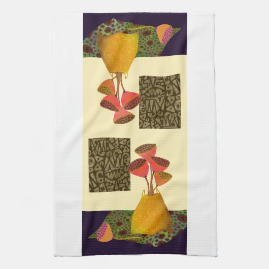 Floral still Kitchen Tea Towel Theedoek (Verticaal)