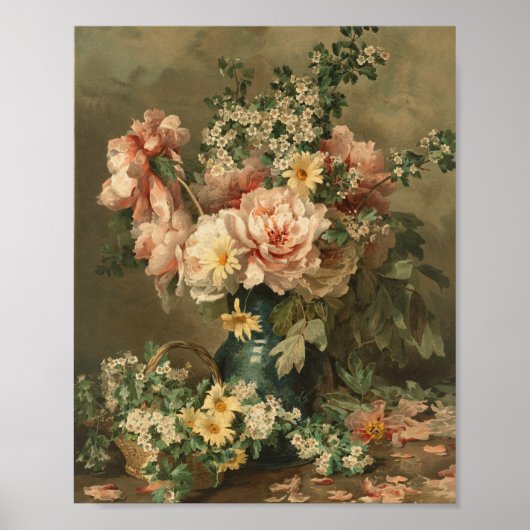 Floral Still Life Fine Art Poster Print (Voorkant)