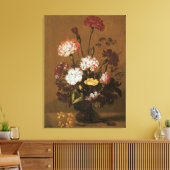Floral still Life Flowers in Vase, barokje Canvas Afdruk (Insitu (Woonkamer))