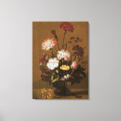Floral still Life Flowers in Vase,  barokje Canvas Afdruk (Voorkant)