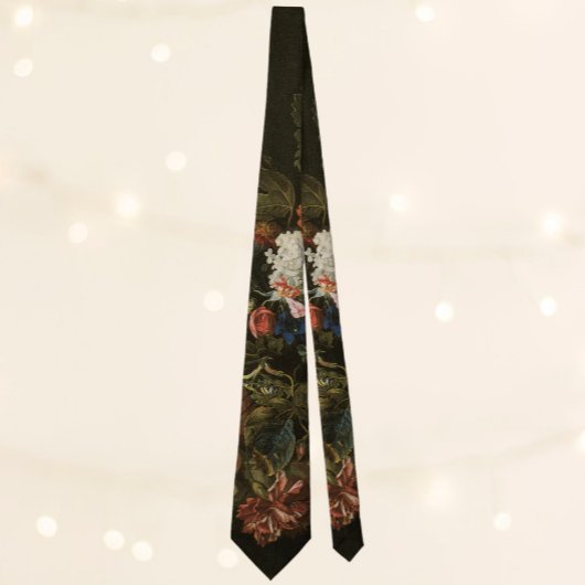 Floral still Life Flowers in Vase,  barokje Stropdas