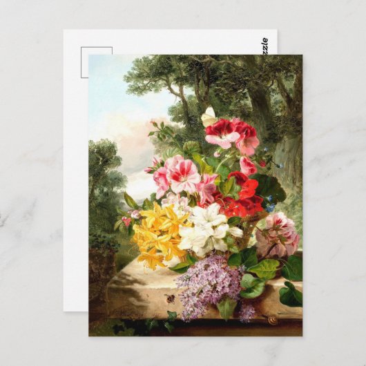 Floral still Life, John Wainwright Briefkaart (Voorkant / Achterkant)