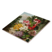 Floral stillife, mooi kunstschilderij, tegeltje (Zijkant)