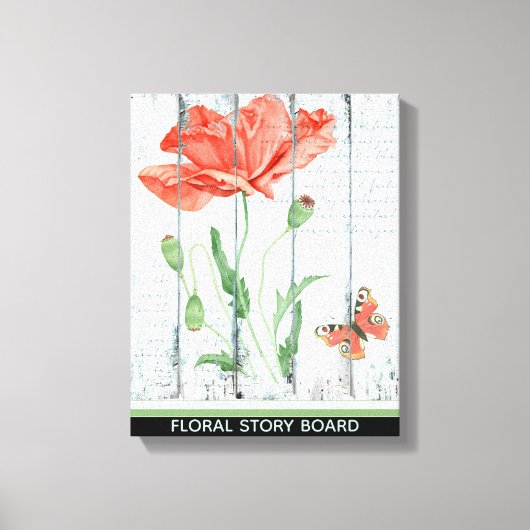 FLORAL STORY BOARD CANVAS AFDRUK (Voorkant)
