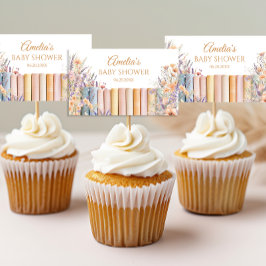 Floral Storybook Baby shower Rechthoekige Sticker