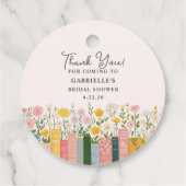 Floral Storybook Her Next Chapter Bridal Shower  Bedankjes Labels (Achterkant)