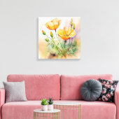 Floral Stretched Canvas Afdrukken (Insitu (Woonkamer))