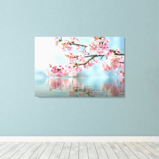 Floral Stretched Canvas Afdrukken (Insitu (Houten vloer))