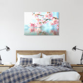 Floral Stretched Canvas Afdrukken (Insitu (Slaapkamer))