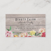 Floral String Lights Rustic Wood Salon Loyalty (Achterkant)