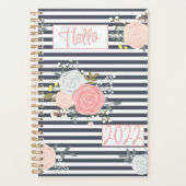 Floral Stripe  2022 Planner voor haar (Voorkant)