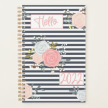 Floral Stripe  2022 Planner voor haar