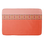 Floral Stripe Accented Design Badmat (Voorkant)
