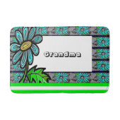 Floral Stripe Grandma Bathroom Bath Mat (Voorkant)