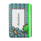 Floral Stripe Grandma Bathroom Bath Mat (Voorkant Verticaal)
