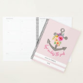 Floral Stripe Hope bevestigt de Soul Bible Verse Planner (Display)