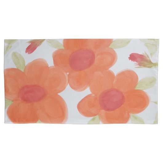 Floral Stripe Kussensloop (Voorkant-Links)