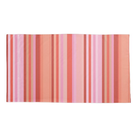 Floral Stripe Kussensloop (Achterkant-Links)
