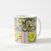 Floral Stripe Soup Mug Koffiemok (Voorkant rechts)
