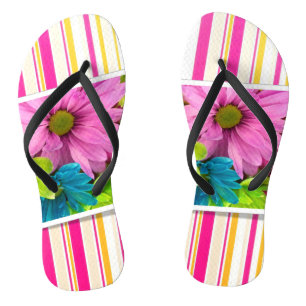 Floral Stripe Teenslippers