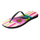 Floral Stripe Teenslippers (Schuin)