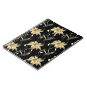 Floral Striped Luxury: 3D . Notitieboek (Linkerzijde)
