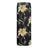 Floral Striped Luxury: 3D . Thermosbeker (Achterkant)