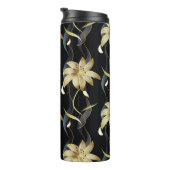 Floral Striped Luxury: 3D . Thermosbeker (Geroteerd rechts)