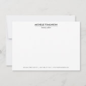  Floral Striped Salon Dank u Kaarten (Achterkant)