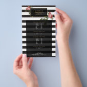 Floral Striped Salon II Flyer (Hand)