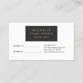  Floral Striped Salon Referral Kaart II (Achterkant)