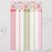 Floral Stripes briefpapier (Voorkant)