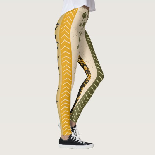 Floral Stripes Leggings (Rechts)