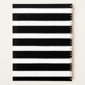 Floral Stripes Pink Apple Teacher Planner (Achterkant)