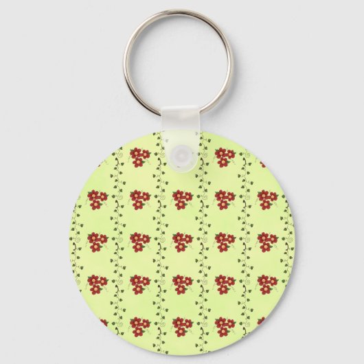 Floral Stripes Sleutelhanger (Voorkant)