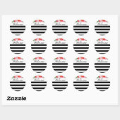 Floral & Stripes Stickers | Gastvrouw welkomstgesc (Vel)