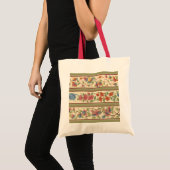 Floral Stripes Tote Bag (Voorkant (product))