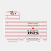 Floral Stripes Vrijgezellenfeest Future Mrs Bedankdoosjes (Uitgevouwen)