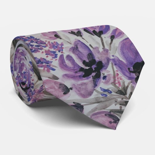 Floral Stropdas (Opgerold)