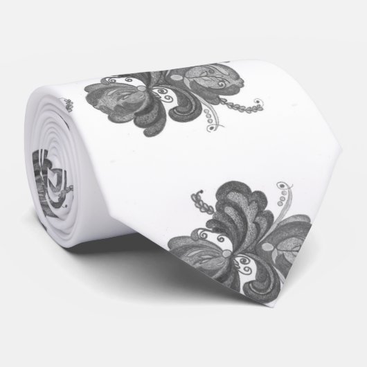 Floral Stropdas (Opgerold)