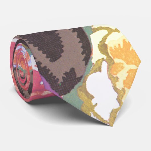  Floral Stropdas (Opgerold)