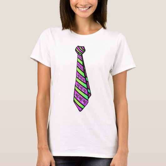 Floral Stropdas T-Shirt (Voorkant)