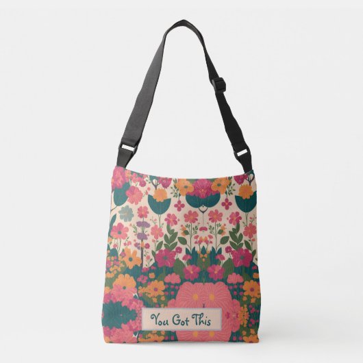 Floral Student Crossbody Tas (Voorkant)