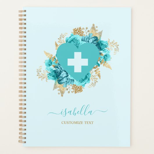 Floral Student Nurse Planner (Voorkant)