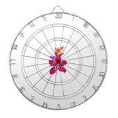 Floral Style, ArtyClick Crimson, Light Gold Dartbord (Voorkant)