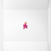 Floral Style, ArtyClick Crimson, Light Gold Drieluik Kaart (Binnenkant midden)