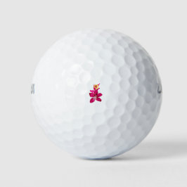 Floral Style, ArtyClick Crimson, Light Gold Golfballen