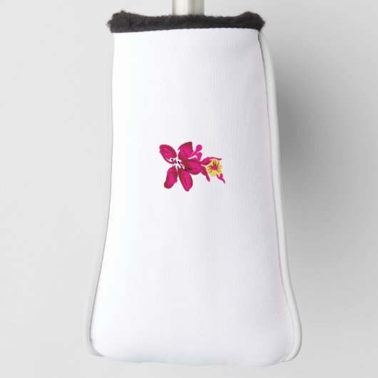 Floral Style, ArtyClick Crimson, Light Gold Golfheadcover (Draai 90)