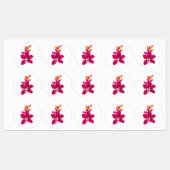 Floral Style, ArtyClick Crimson, Light Gold Labels (Vel)