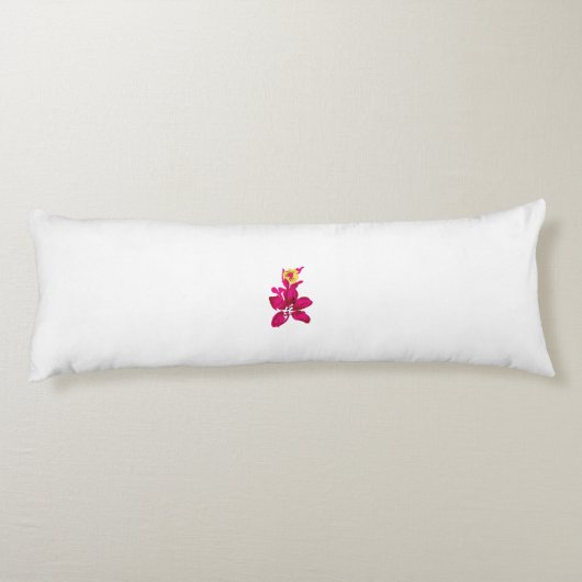 Floral Style, ArtyClick Crimson, Light Gold Lichaamskussen (Achterkant)